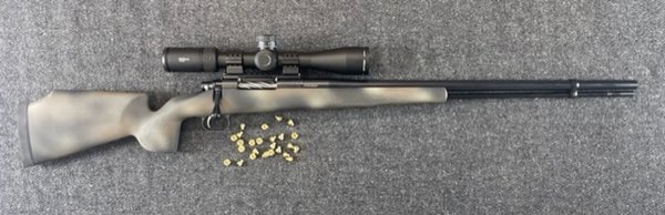 Ultimate Hunter 45 Caliber Smokeless Muzzle Loader Completely sighted in with Scope and load data.